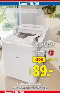 Lidl SILVER CREST Fabrique à glaçons offre
