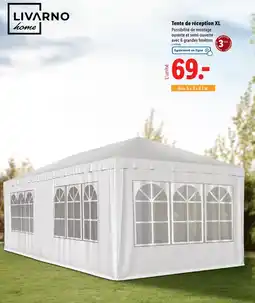 Lidl LIVARNO Tente de réception XL offre