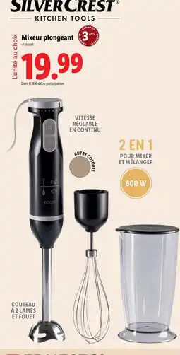 Lidl SILVERCREST Mixeur plongeant offre