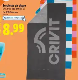 Lidl Crivit Serviette de plage offre