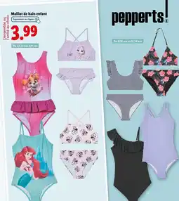 Lidl PEPPERTS Maillot de bain enfant offre