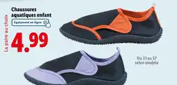 Lidl Chaussures aquatiques enfant offre