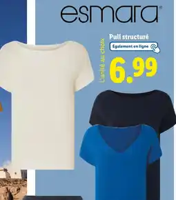 Lidl esmara Pull structuré offre