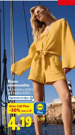 Lidl Lidl Blouse en mousseline offre