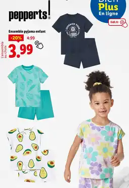 Lidl PEPPERTS! Ensemble pyjama enfant offre