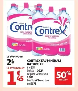 Auchan Supermarché CONTREX Eau minérale naturelle offre