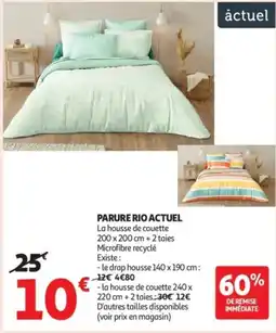 Auchan Supermarché Parure rio actuel offre