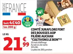 Auchan Supermarché Comté juraflore fort des rousses aop filière auchan offre
