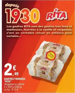E.Leclerc RITA Gaufres fourrées offre