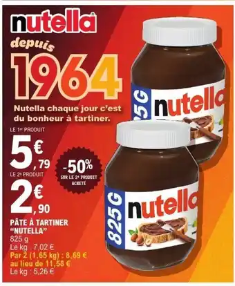 E.Leclerc NUTELLA Pâte à tartiner offre