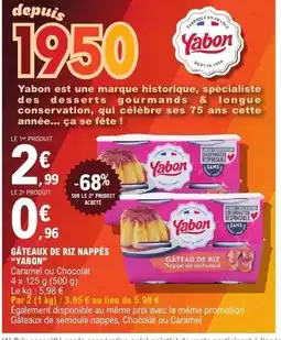 E.Leclerc YABON Gâteaux de riz nappés offre