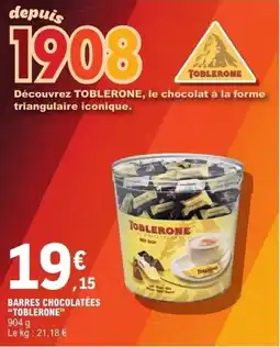 E.Leclerc TOBLERONE Barres chocolatées offre