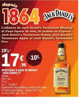 E.Leclerc JACK DANIEL'S Spiritueux à base de whisky offre