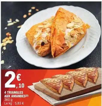 E.Leclerc 4 triangles aux amandes offre