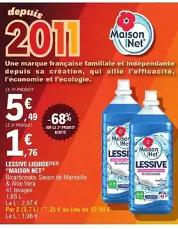 E.Leclerc MAISON NET Lessive liquide offre