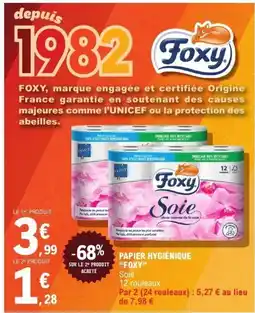 E.Leclerc FOXY Papier hygiénique offre