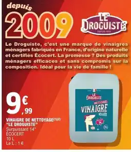 E.Leclerc LE DROGUISTE Vinaigre de nettoyage offre