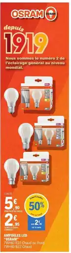 E.Leclerc OSRAM Ampoules led offre
