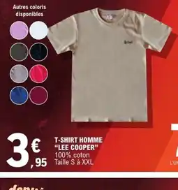 E.Leclerc Tee-shirt homme lee cooper offre