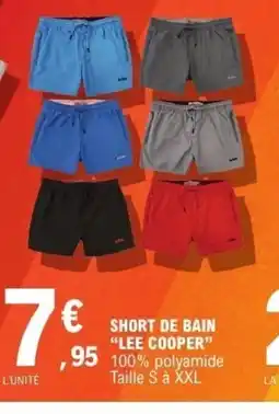 E.Leclerc Short de bain lee cooper offre