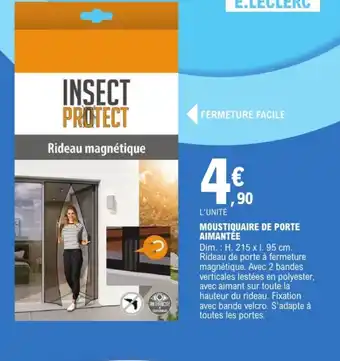 E.Leclerc Moustiquaire de porte aimantée offre
