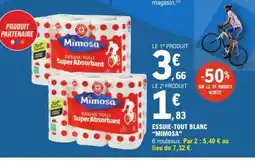 E.Leclerc MIMOSA Essuie tout blanc offre