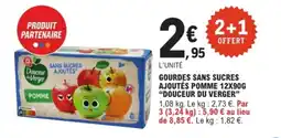 E.Leclerc Gourdes sans sucres ajoutés pomme offre