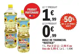E.Leclerc RUSTICA Huile de tournesol offre