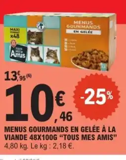 E.Leclerc TOUS MES AMIS Menus gourmands en gelée à la viande offre