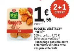 E.Leclerc VÉGÉ Nuggets végétaux offre