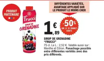 E.Leclerc FRUCCI Sirop de grenadine offre