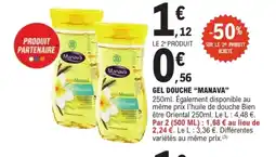 E.Leclerc MANAVA Gel douche offre