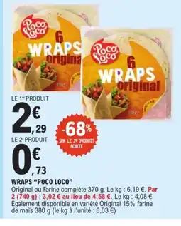E.Leclerc POCO LOCO Wraps offre