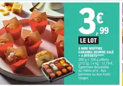 E.Leclerc 8 mini muffins caramel beurre salé offre