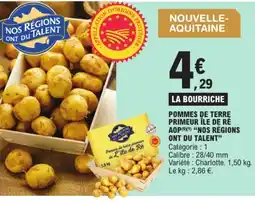 E.Leclerc Pommes de terre primeur île de ré aop offre