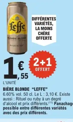 E.Leclerc LEFFE Bière blonde offre