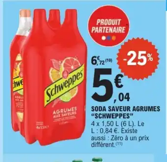 E.Leclerc SCHWEPPES Soda saveur agrumes offre