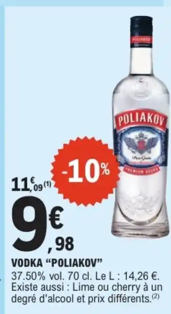 E.Leclerc POLIAKOV Vodka offre