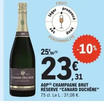 E.Leclerc CANARD DUCHÊNE Aop champagne brut réserve offre
