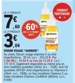 E.Leclerc GARNIER Serum visage offre