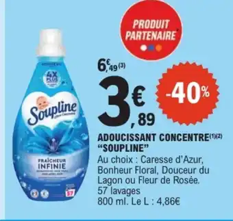 E.Leclerc SOUPLINE Adoucissant concentre offre