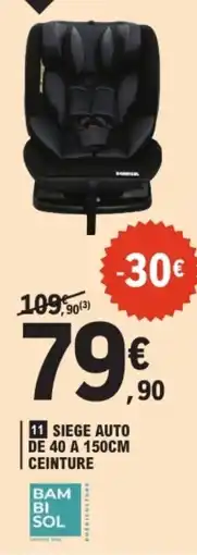 E.Leclerc Siege auto offre