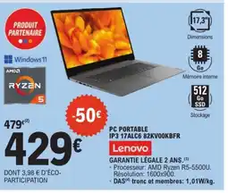E.Leclerc LENOVO Pc portable offre