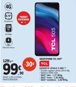 E.Leclerc TCL Smartphone 505 offre