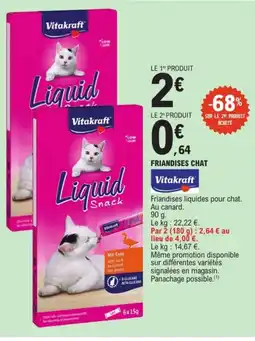 E.Leclerc VITAKRAFT Friandises chat offre