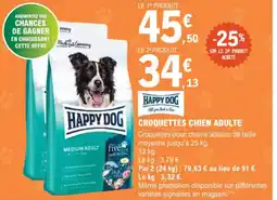 E.Leclerc Jardi HAPPY DOG Croquettes chien adulte offre