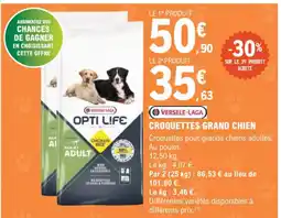 E.Leclerc Jardi VERSELE LAGA Croquettes grand chien offre