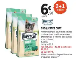 E.Leclerc Jardi HAPPY CAT Croquettes chat offre