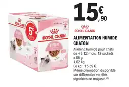 E.Leclerc Jardi ROYAL CANIN Alimentation humide chaton offre