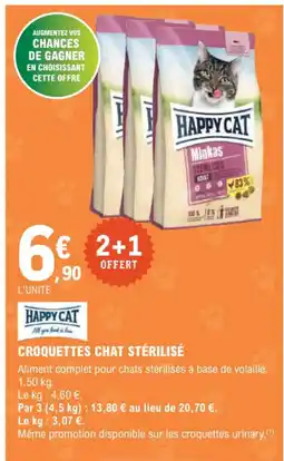 E.Leclerc Jardi HAPPY CAT Croquettes chat stérilisé offre